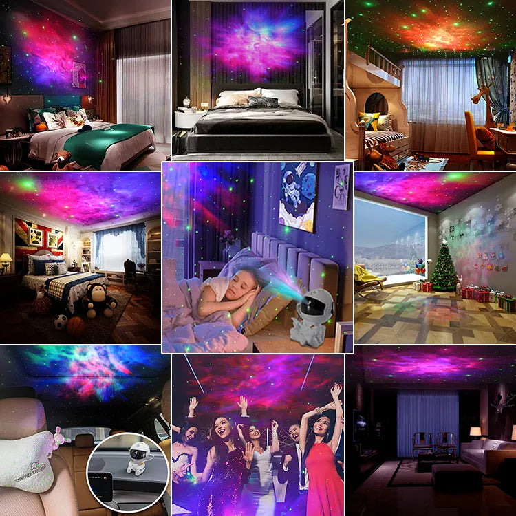 Proyector de astronautas de galaxia LED