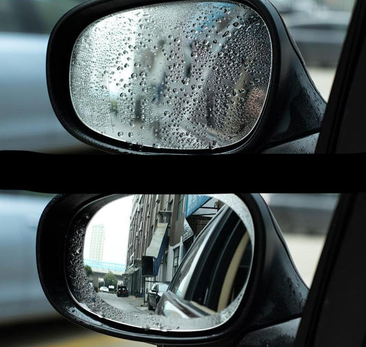 Película antivaho para espejo retrovisor